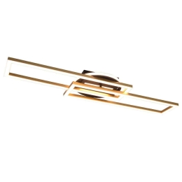 Φωτιστικό Οροφής - Πλαφονιέρα Twister R67183108 90x24x8cm Dim Led 4500Lm 30W Brass RL Lighting