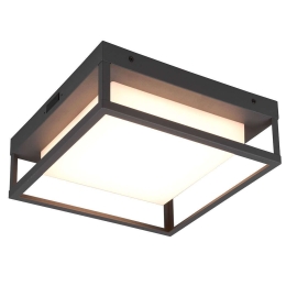 Φωτιστικό Οροφής - Πλαφονιέρα Witham 677860142 30x30x10cm Led 1550Lm 14W Anthracite Trio Lighting