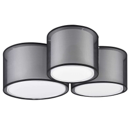 Φωτιστικό Οροφής - Πλαφονιέρα Burton 611490332 65x55x21cm 3xE27 40W Black-White Trio Lighting