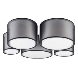 Φωτιστικό Οροφής - Πλαφονιέρα Burton 611400532 90x70x21cm 5xE27 40W Black-White Trio Lighting