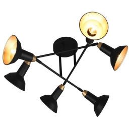Φωτιστικό Οροφής - Πλαφονιέρα Roxie 611900632 Φ66x33cm 6xE14 10W Black Trio Lighting