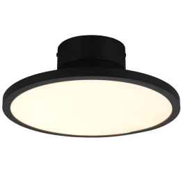 Φωτιστικό Οροφής - Πλαφονιέρα Tray 640910132 Φ40x12cm Dim Led 3550Lm 29W Black Trio Lighting
