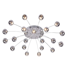 Φωτιστικό Οροφής - Πλαφονιέρα Bullet 641412106 Φ96x15cm Dim 21xLed 170lm 1,5W Chrome Trio Lighting