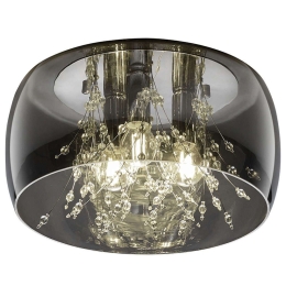 Φωτιστικό Οροφής - Πλαφονιέρα Crystel 616700306 Φ34x17cm 3xE14 28W Clear-White Trio Lighting