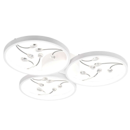 Φωτιστικό Οροφής - Πλαφονιέρα Groovy 642110331 Φ62x6cm Dim Led 3800Lm 30W White Trio Lighting