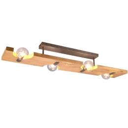 Φωτιστικό Οροφής - Πλαφονιέρα Tailor 614300430 115x20x15cm 4xE27 10W Natural Trio Lighting