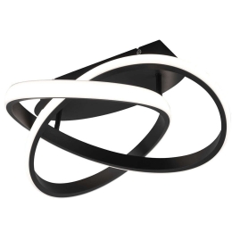 Φωτιστικό Οροφής - Πλαφονιέρα Course R62051432 Φ45x18cm Dim Led 2400Lm 18W Black-White RL Lighting