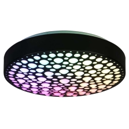 Φωτιστικό Οροφής - Πλαφονιέρα Chizu R67161132 Φ40x9cm Dim Led 2500Lm 22W RGB Black RL Lighting