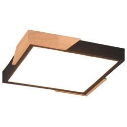 Φωτιστικό Οροφής - Πλαφονιέρα Meta R67191132 31x31x3cm Dim Led 2400Lm 20W Natural-Black RL Lighting