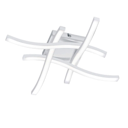 Φωτιστικό Οροφής - Πλαφονιέρα Route R62474131 4x5W Led 46x46x7cm 4000K White RL Lighting Μέταλλο
