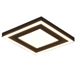 Φωτιστικό Οροφής - Πλαφονιέρα Carus R67212032 20x20x3cm Led 1250Lm 10W Black RL Lighting