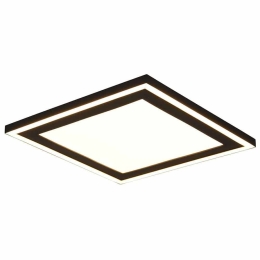 Φωτιστικό Οροφής - Πλαφονιέρα Carus R67213332 33x33x3cm Led 2300Lm 16W Black RL Lighting