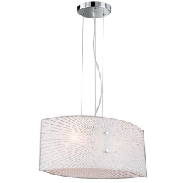 Φωτιστικό Οροφής Elisa 312200200 40x20x150cm 2xE27 40W Clear-Chrome Trio Lighting