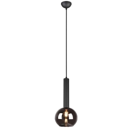 Φωτιστικό Οροφής Clayton 310300132 Φ20x150cm 1xE27 28W Black Trio Lighting
