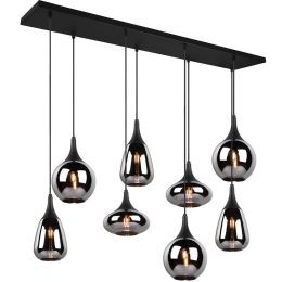 Φωτιστικό Οροφής - Ράγα Lumina 317000832 121x34x150cm 8xE14 40W Black Trio Lighting
