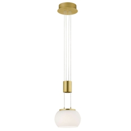 Φωτιστικό Οροφής Madison 342010108 Φ18x150cm Dim Led 900Lm 8W Brass-White Trio Lighting