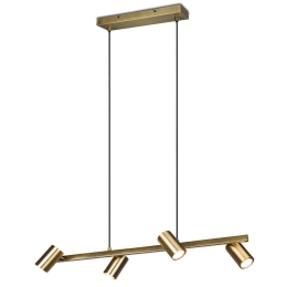 Φωτιστικό Οροφής - Ράγα Marley 302400404 80x18x150cm 4xGU10 35W Brass Trio Lighting