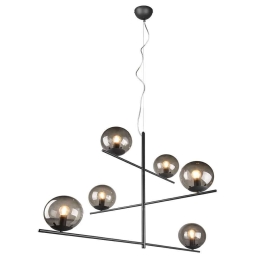 Φωτιστικό Οροφής Pure 302000642 115x80x150cm 6xE14 28W Anthracite-Smoke Trio Lighting
