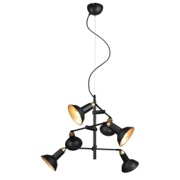Φωτιστικό Οροφής Roxie 311900632 60x60x150cm 6xE14 10W Black Trio Lighting
