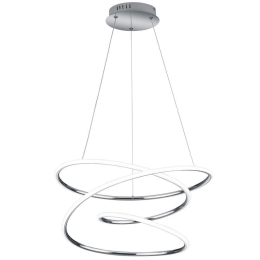 Φωτιστικό Οροφής Bologna R37051106 Φ50x150cm Dim Led 5100Lm 36W Chrome RL Lighting