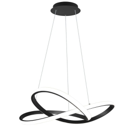 Φωτιστικό Οροφής Course R32051432 Φ60x150cm Dim Led 3150Lm 27,5W Black-White RL Lighting
