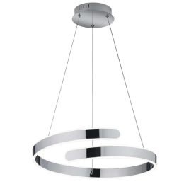 Φωτιστικό Οροφής Parma R37071106 Φ50x150cm Dim Led 4500Lm 37W Chrome RL Lighting
