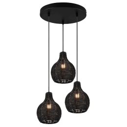 Φωτιστικό Οροφής Sprout R31293302 Φ30x150cm 3xE14 40W Black RL Lighting