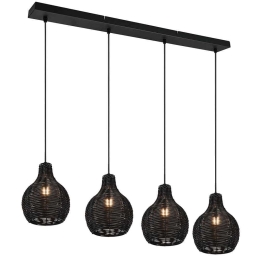 Φωτιστικό Οροφής - Ράγα Sprout R31294002 93x17x150cm 4xE14 30W Black RL Lighting