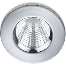 Σποτ Χωνευτό Zagros 650710106 Φ8x5cm Dim Led 345Lm 5,5W 3000K Chrome Trio Lighting Στρόγγυλο