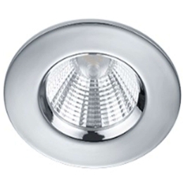 Σποτ Χωνευτό Zenia 680710106 Φ8x5cm Dim Led 345Lm 5,5W 3000K Chrome Trio Lighting Στρόγγυλο