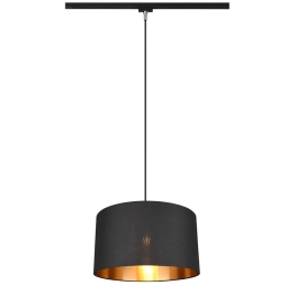 Φωτιστικό Ράγας Κρεμαστό Duoline 73820180 Φ40x180cm 1xE27 25W Black-Gold Trio Lighting