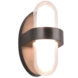 Φωτιστικό Τοίχου - Απλίκα Limeira R24256232 13x21cm 2xLed 380lm 3,5W 3000K Black RL Lighting