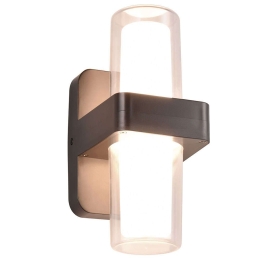 Φωτιστικό Τοίχου - Απλίκα Limeira R24266232 13x21cm 2xLed 380lm 3,5W 3000K Black RL Lighting