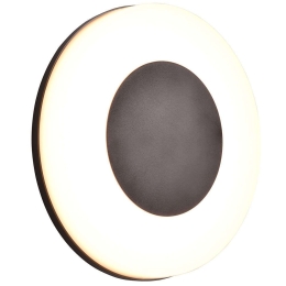 Φωτιστικό Τοίχου - Απλίκα Morena R24246132 Φ25cm Led 1500lm 14W Black RL Lighting
