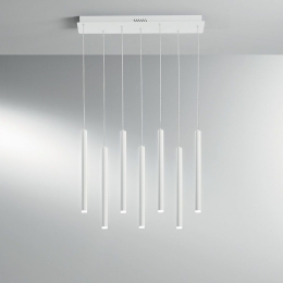 Φωτιστικό Οροφής - Ράγα Led-Pype-SQ7-BCO 3290lm 3000/4000/6500K 200x2,5x41cm White Luce Ambiente Design