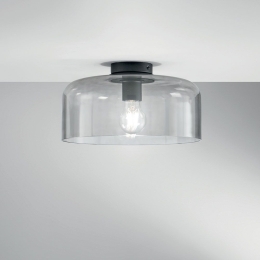 Φωτιστικό Οροφής - Πλαφονιέρα I-Gibus-PL30 E27 23x30cm Grey Luce Ambiente Design