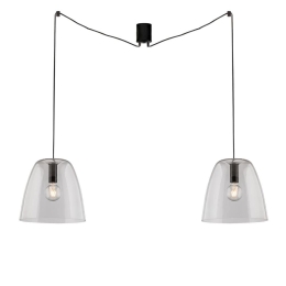Φωτιστικό Οροφής Κρεμαστό I-Ares-S2-TR E27 250x35cm Trasparente Luce Ambiente Design