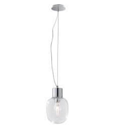 Φωτιστικό Οροφής Κρεμαστό I-Fellini-S18 E27 120x18x22cm Chrome Luce Ambiente Design