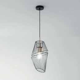 Φωτιστικό Οροφής Κρεμαστό I-Kiko-S20 E27 150x20cm Black-Gold Luce Ambiente Design