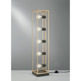 Φωτιστικό Δαπέδου I-Kimera-PT5 E27 200x20x20cm Black-Gold Luce Ambiente Design