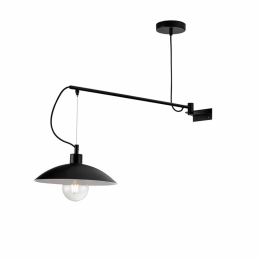 Φωτιστικό Τοίχου - Απλίκα I-Eldorado-AP-NER E27 128x83x30cm Black Luce Ambiente Design
