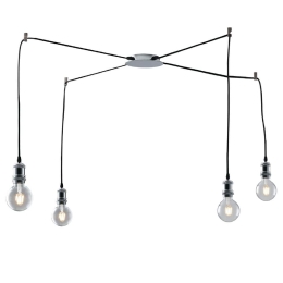 Φωτιστικό Οροφής Κρεμαστό I-Groove-S4 CR E27 250x16cm Chrome Luce Ambiente Design