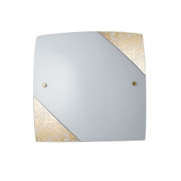 Φωτιστικό Οροφής - Πλαφονιέρα I-Paris/3030 E27 30x30x5cm Gold Luce Ambiente Design