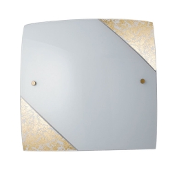 Φωτιστικό Οροφής - Πλαφονιέρα I-Paris/4040 E27 40x40x7,5cm Gold Luce Ambiente Design