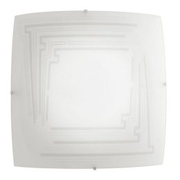 Φωτιστικό Οροφής - Πλαφονιέρα I-Concept/PL50 E27 50x50x10cm White Luce Ambiente Design