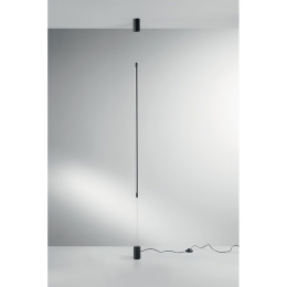 Φωτιστικό Δαπέδου Led-Gravity-PT-NER Led 1728lm 3000K/4000K/6500K 120x6x6 Black Luce Ambiente Design