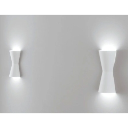 Φωτιστικό Τοίχου - Απλίκα I-Clepsydra-L-AP E14 38x18x9cm White Intec
