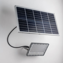 Προβολέας Ηλιακός LED-Athos-SOL100 1400lm 4000K 17,33x24x4,08cm Grey Intec