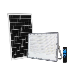 Προβολέας Ηλιακός LED-Athos-SOL300 4800lm 4000K 25,34x35,27x4,1cm Grey Intec