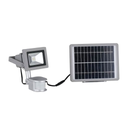 Προβολέας Ηλιακός LED-Elios-Solar 620lm 4000K 16,4x11,5xcm Silver Intec